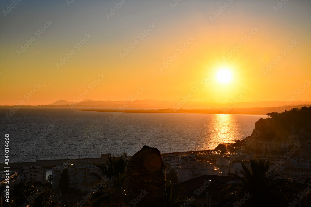 coucher de soleil sur la mer coucher de soleil sur la mer