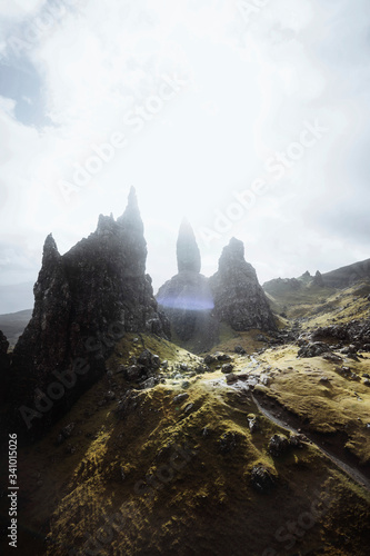 Storr rocks in Scotland