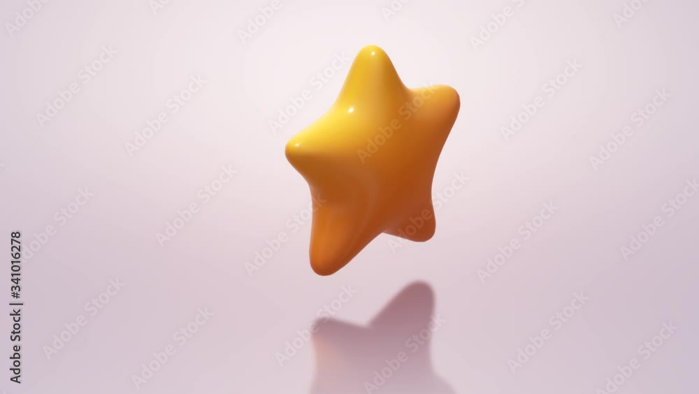 Customer review concept with female gold star on pastel color background. 3D render gold star. Customer review concept with female gold star on pastel color background. 3D render gold star.