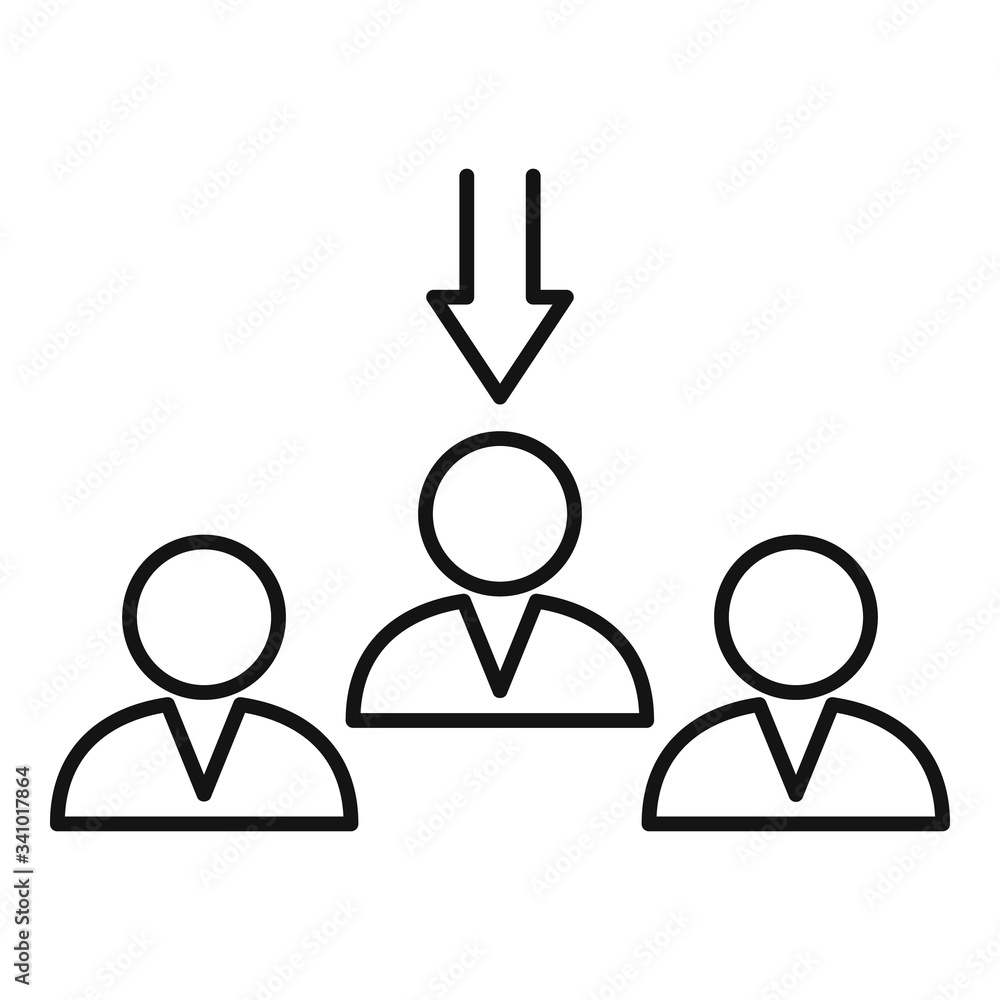 Office fired worker icon. Outline office fired worker vector icon for web design isolated on white background Office fired worker icon. Outline office fired worker vector icon for web design isolated on white background