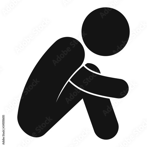 Stress situation icon. Simple illustration of stress situation vector icon for web design isolated on white background
