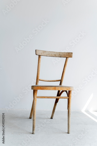 Canvas Print the chair is vintage from the Soviet Union, a rarity