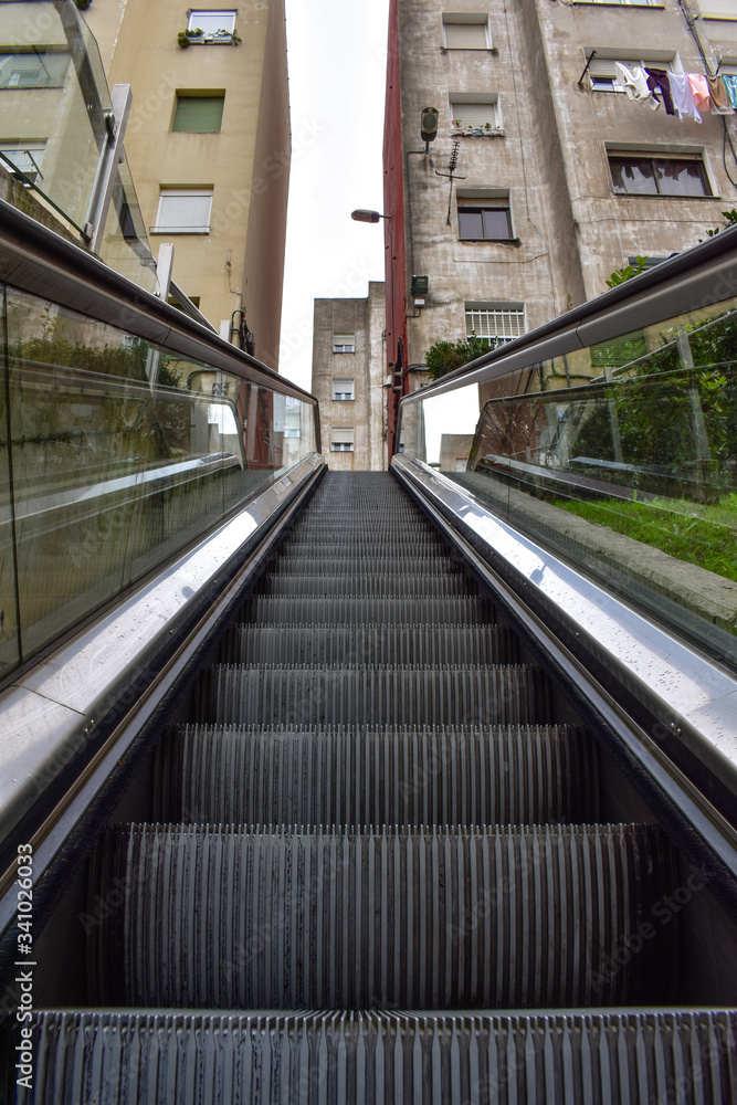 mechanical stair between flats
mechanical stair between flats