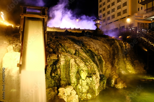 Kusatsu hot spring in Japan gumma prefecture photo