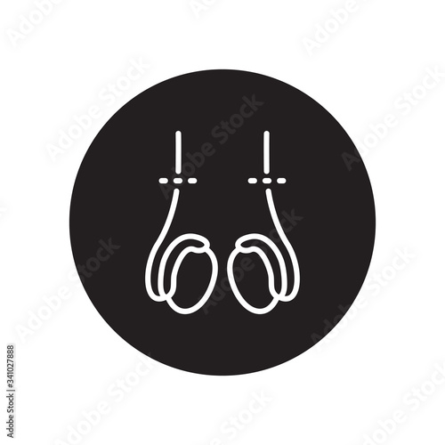 vasectomy line icon, vector illustration
