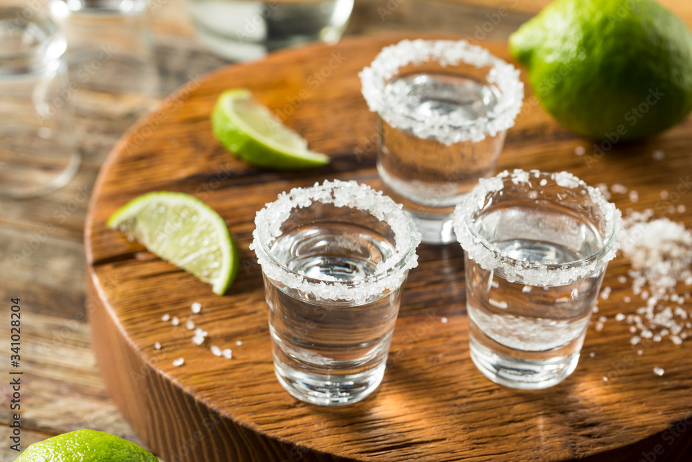 Alcoholic Tequila Shots with Lime Alcoholic Tequila Shots with Lime