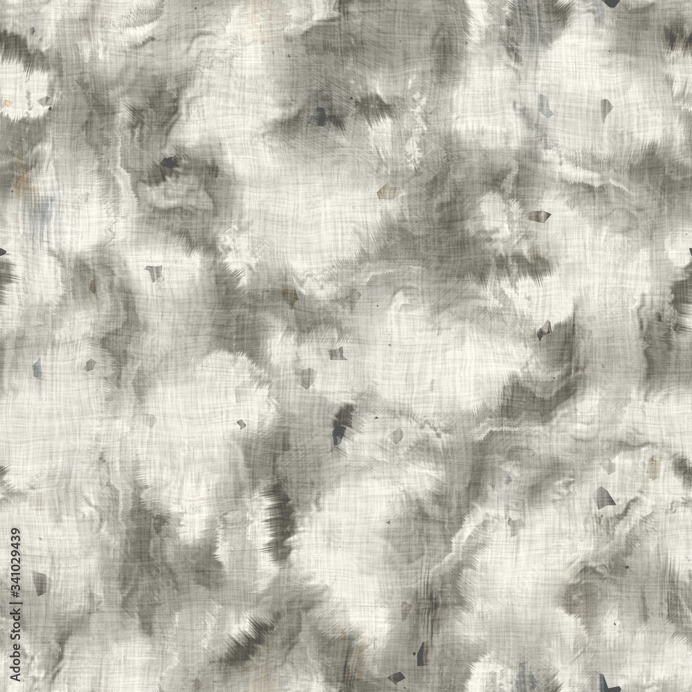 Obraz premium Seamless faded scratched texture. Distressed messy montage stock graphic design. Detailed realistic ragged crumpled grungy worn collage motif. Seamless repeat raster jpg pattern swatch.