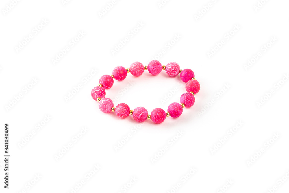 agate bracelet on a white background isolate agate bracelet on a white background isolate
