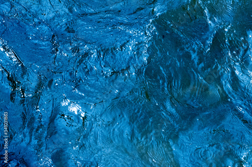 Abstract Water Blue Ripple Texture