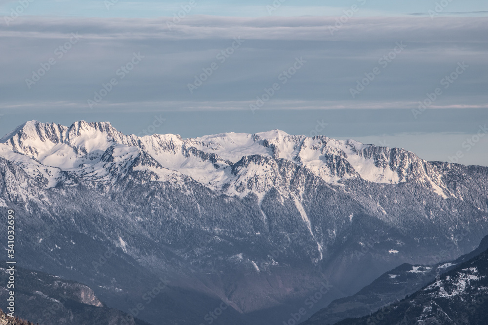 Mountain Peak in Valloire in French Alps, France