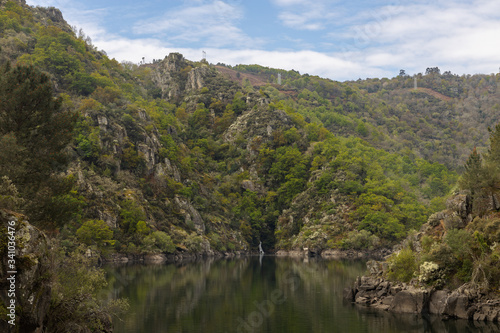 View of the Sil river canyon in Galicia