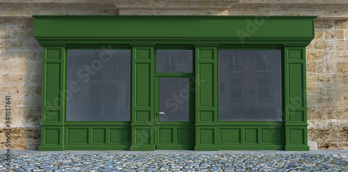 Shop front green