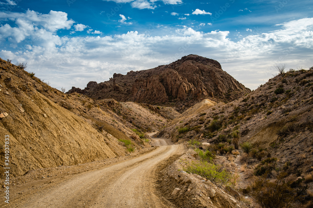 Isoloated Road in Desert Isoloated Road in Desert