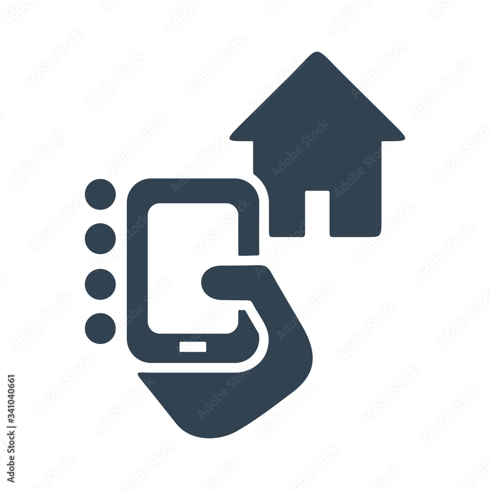 Smart house icon in flat style. Internet of things concept. Smart house icon in flat style. Internet of things concept.