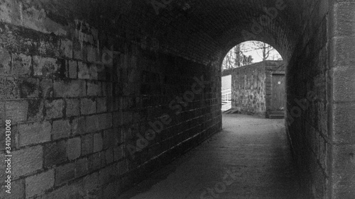 old brick tunnel
