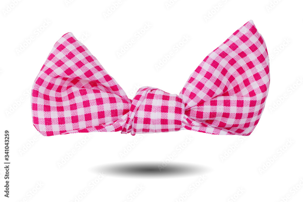 Pink hair band isolated on white background. This has clipping path. Pink hair band isolated on white background. This has clipping path.