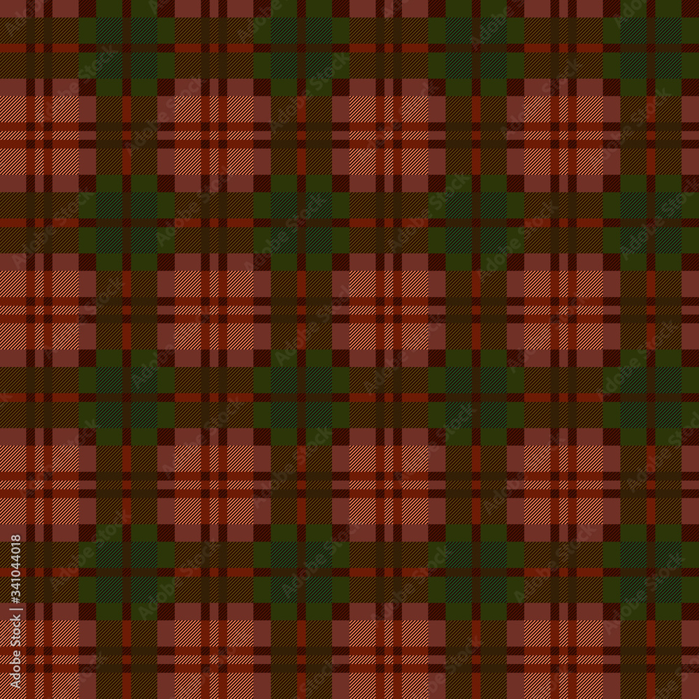Green, brown and khaki tartan plaid Green, brown and khaki tartan plaid