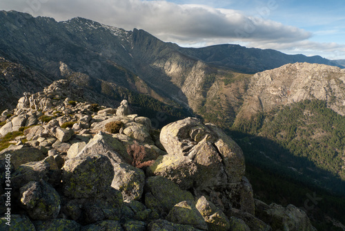 La Mira (2.343 m), Los Galayos y la Cabeza del Covacho desde la Cabeza de Arbillas, en el Parque Regional de la Sierra de Gredos. photo