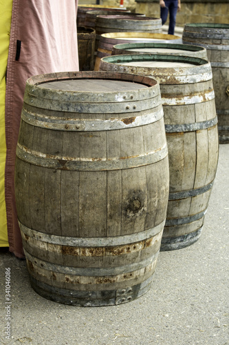 Wine wooden drums