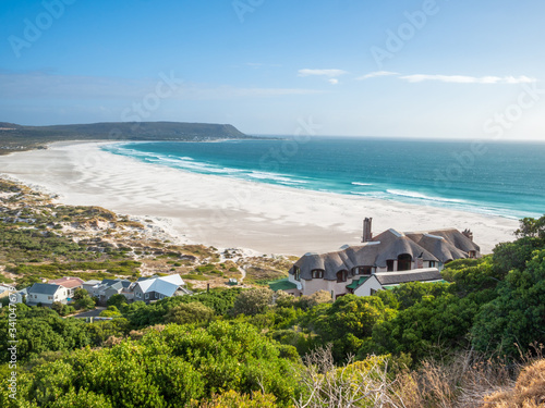 South African beach life landscape with white sand and awesome background