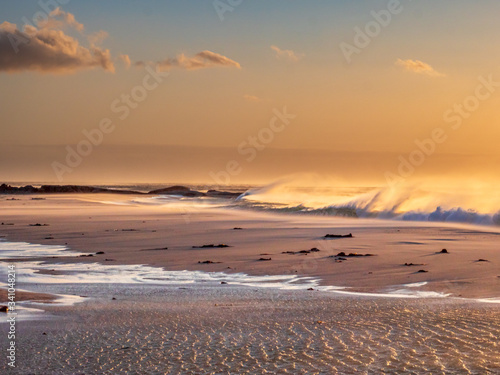 South African beach life with an amazing sunset view