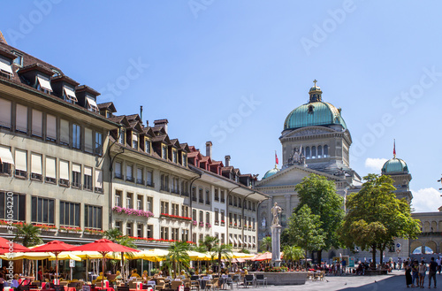 Marktgasse street in Bern, Switzerland