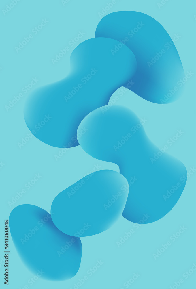 Abstract background with blue liquid shapes Abstract background with blue liquid shapes