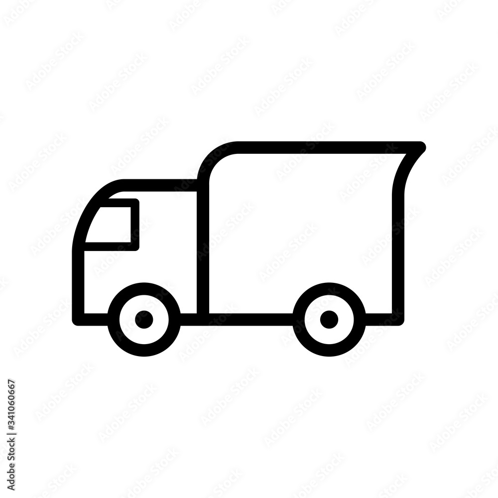 truck icon vector trendy design template