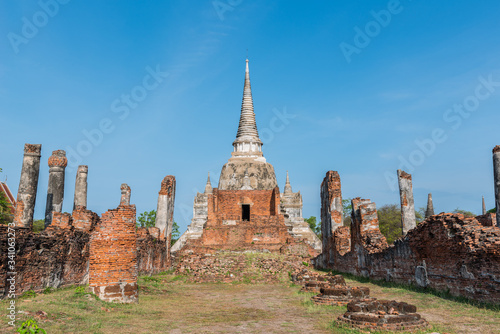 Wat Phra Sri Sanphet  at Ayutthaya province  Thailand