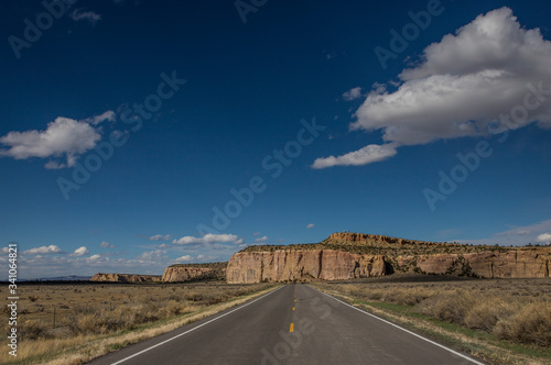 Several cliffs along the highway near Grants New Mexico.