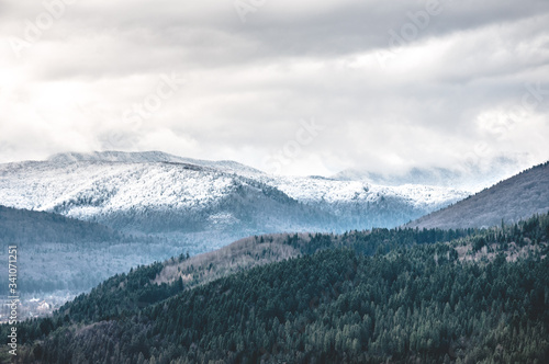Wallpaper Mural Snowy mountains Torontodigital.ca