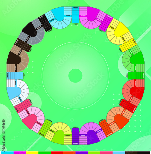 Parqués (Juego de mesa) de 12 puestos