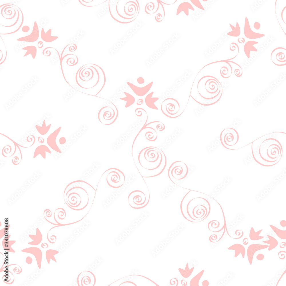 Seamless background with abstract decorative ornaments Seamless background with abstract decorative ornaments