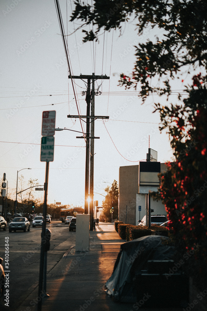 Downtown neighborhood in Los Angeles, California