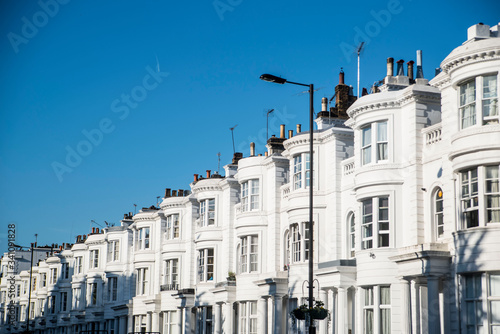 Photography white town houses on nottinghill london