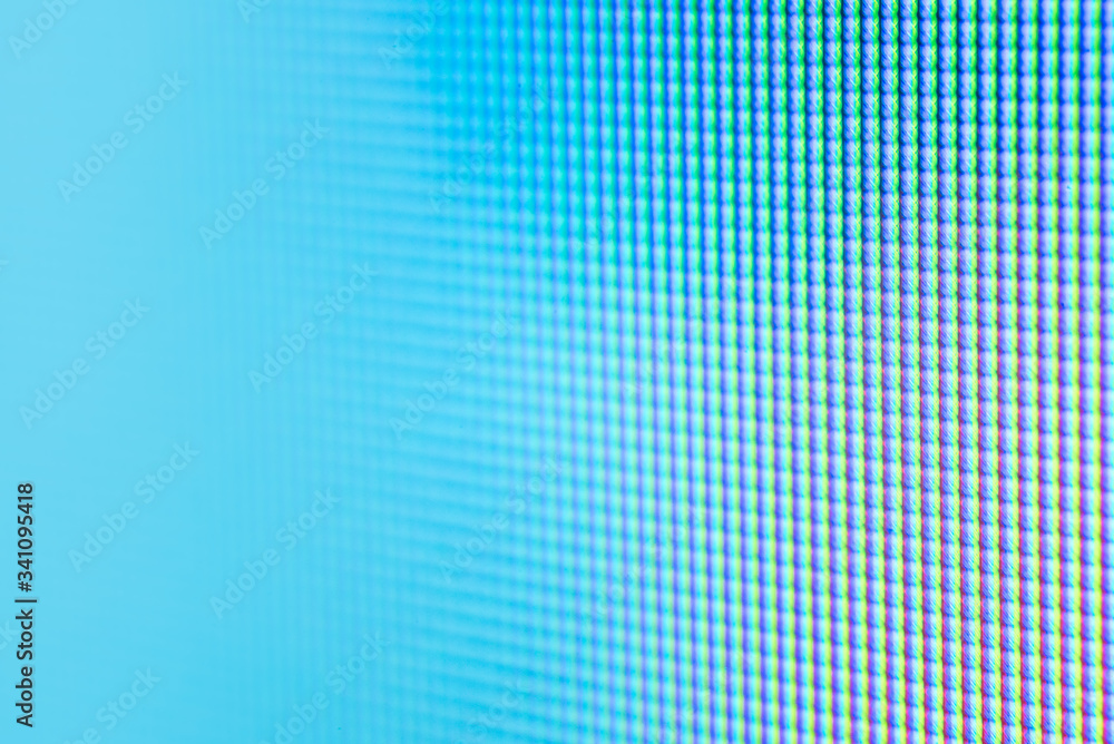 Macro of television pixels with blue dominants and bokeh Macro of television pixels with blue dominants and bokeh