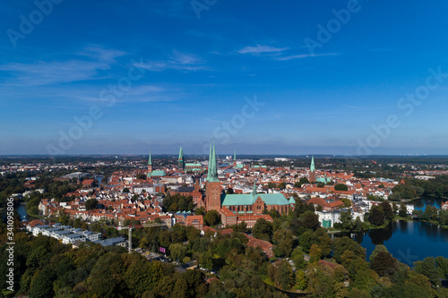 Lübecks Altstadt - Blick von Süden