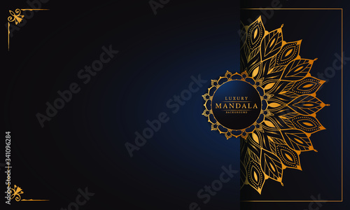 

Luxury mandala background with golden arabesque pattern arabic 
islamic east style.decorative mandala for print, poster, cover, 
brochure, flyer, banner.