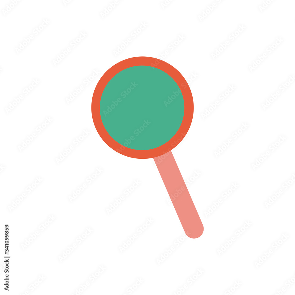 magnifying glass flat style