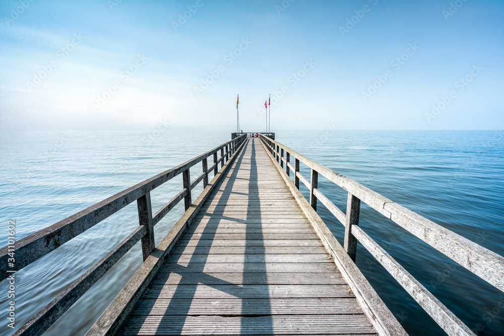 Wooden pier at the sea