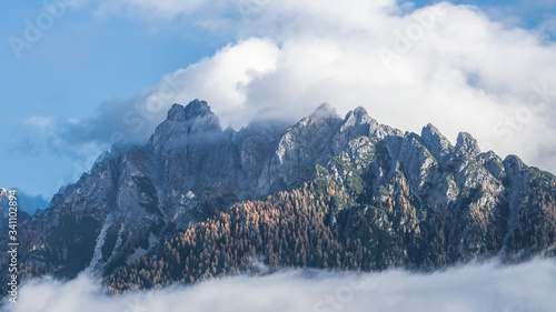Photos Misty Dolomites valley