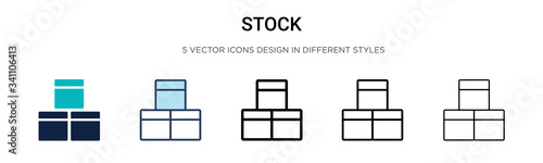 Stock icon in filled, thin line, outline and stroke style. Vector illustration of two colored and black stock vector icons designs can be used for mobile, ui,