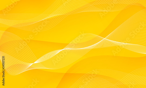 Colorful light lines background with waves. Asymmetric lines. Abstract background for science presentations. Vector Illustration.