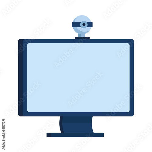 desktop computer with webcam device