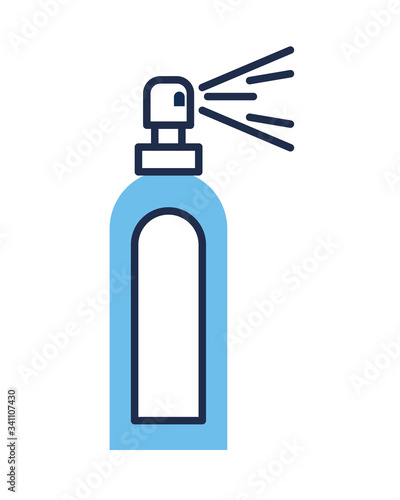 disinfectant spray bottle product flat style