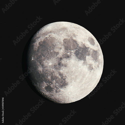 Fotografía Waxing gibbous Moon template