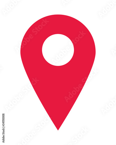 pin pointer location isolated icon