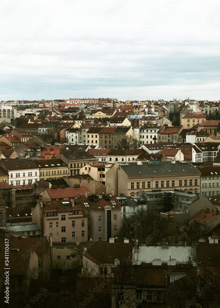 Fototapeta premium Old houses in inner city Prague