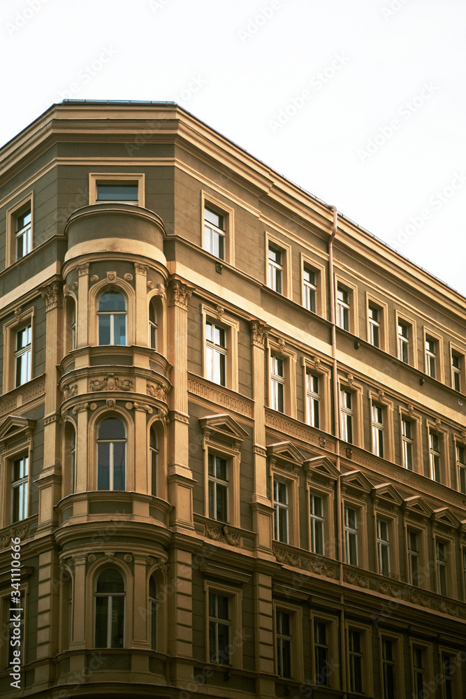 Fototapeta premium Traditional European apartment building