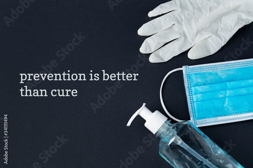 Prevention is better than cure coronavirus awareness message